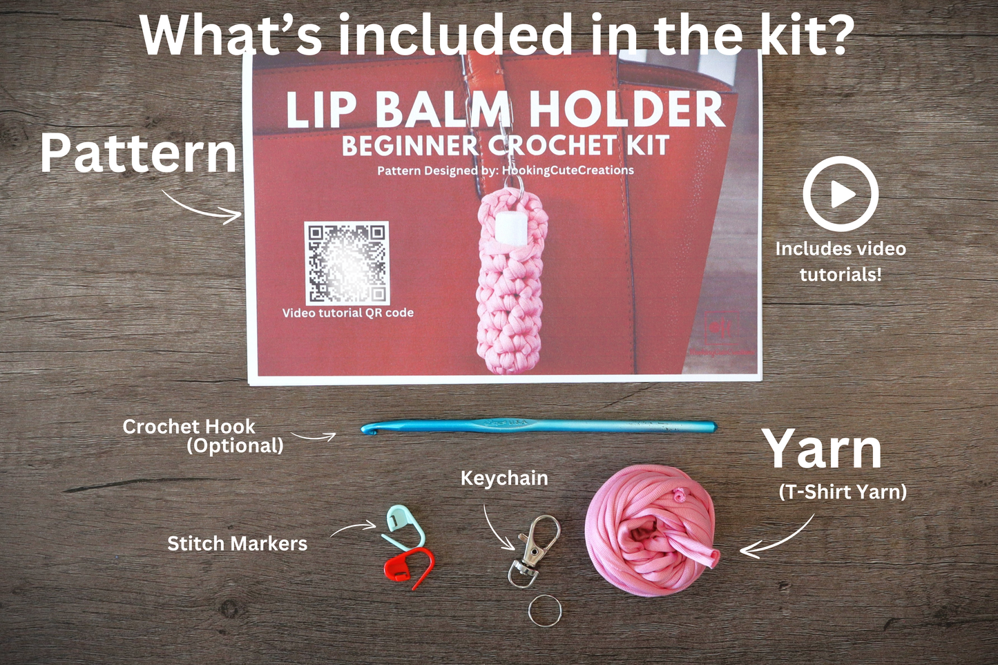 Crochet Kit Lip Balm Holder