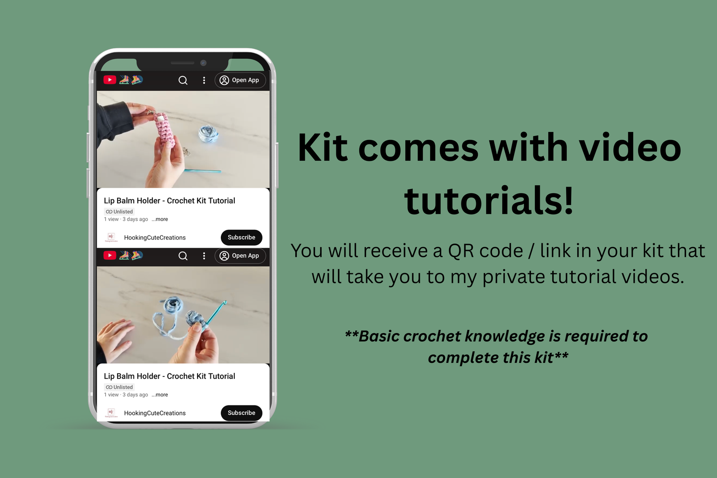 Crochet Kit Lip Balm Holder