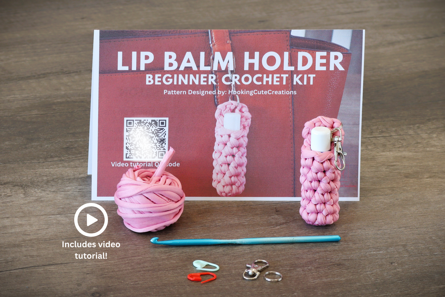 Crochet Kit Lip Balm Holder