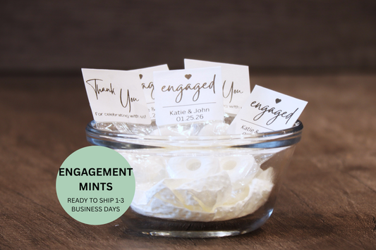 Engaged Mints Engagement Party Mint Favors