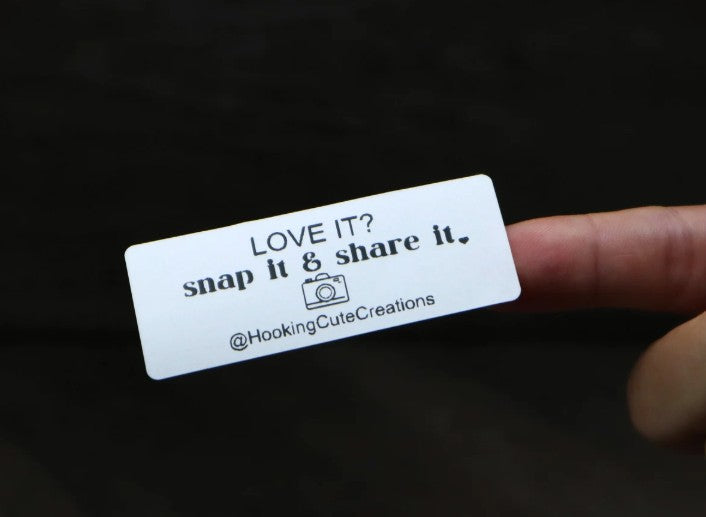 Love it? Snap it Share Social Media-Personalized Sticker Business