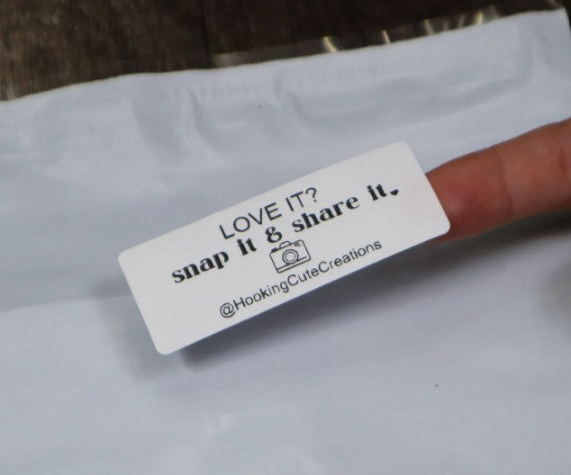 Love it? Snap it Share Social Media-Personalized Sticker Business
