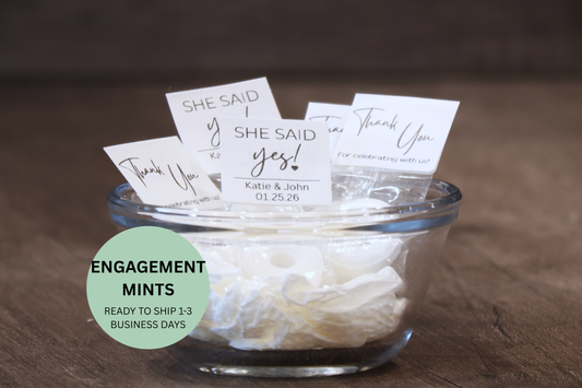 She Said Yes Mints Engagement Party Mint Favors