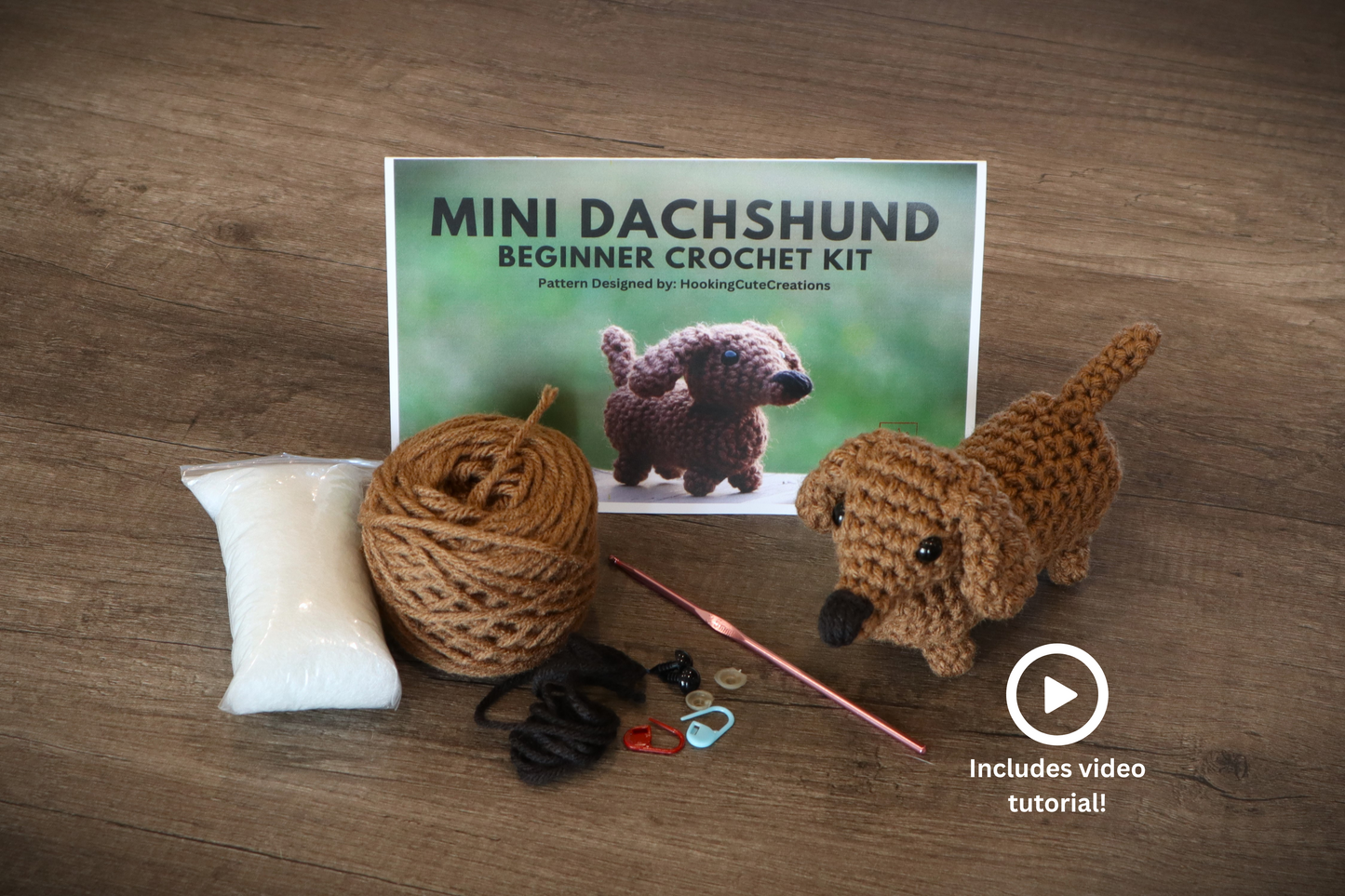 Crochet Kit Mini Dachshund